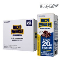 바디랩 고단백쉐이크 메가프로틴 초코 250ml x 12팩 1박스, 상세 설명 참조, 상세 설명 참조