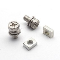 2 세트 범용 오토바이 스쿠터 ATV 먼지 자전거 배터리 터미널 너트 및 볼트 나사 M5x10mm M6x12mm 4Ah 5Ah 6AH 7Ah