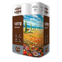 H 잘풀리는집 나무야 나무야 내추럴 엠보싱 3겹 화장지 30mx30롤 (총2팩) *무형광+무향+무인쇄