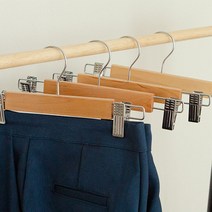 원목 집게 바지걸이 성인 하의용 치마걸이, 40개, 우드
