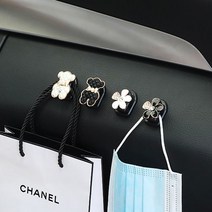 고급스러운 차량용 멀티 후크 키 마스크 걸이, 6. 베어 벗꽃 4P