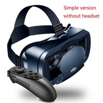VR VR기기가상 현실 3D VR 안경 헤드셋 스마트 헬멧 풀 스크린 비전 와이드 앵글 렌즈 컨트롤러 바이어, 한개옵션1, 06 VRG-052