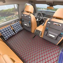 세단 SUV 뒷좌석 디펜스롤 폴딩 트래블 캠핑 매트리스, 차박매트+큰 등받이+수납 파우치, 따뜻하고 야옹야옹하다 차량용 침대 빅