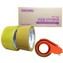 모비딕파워 [모비딕파워] 문구포장테이프 보양제 작업용박스테이프 사무용테이프 문구테이프, 아★ 오공 아크릴 OPP박스테이프 50개입 테이프커터기, 아★ 투명