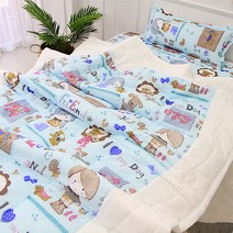 단잠 면리플홑이불세트 여름리플홑이불세트(홑이불1+패드1+베개커버1+베개솜1)