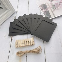 코지글로우 종이액자 폴라로이드종이액자 생일가랜드 커플가랜드, 블랙