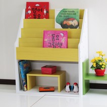 양지가구 전면책꽂이4단600(칸) 책장, 전면4단600(칸) 개나리