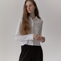 38컴온커먼 Wrinkle Collar Shirts (White)