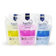 헤스티아 바바리빙 액체 세탁 세제 퍼스트러브, 2L, 2개