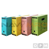 문서보관상자 (A4) 1PK(5EA) 연두/255x320x100, 단품, 상세페이지 참조