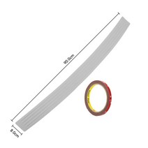 자동차 트렁크 후면 범퍼 트림 가드 플레이트 보호대 스티커 르노 클리오 로간 메간 콜레오스 경치 좋은, 04 90CM X 8CM  gray