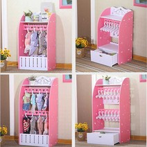 강아지 고양이 옷장 반려견 용품 산책 옷 정리 옷걸이, 흰색 + 단일  + 서랍  불독