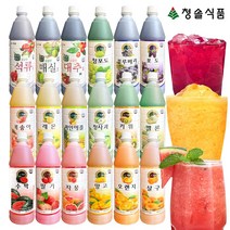 청솔 과일원액 음료베이스 835ml 에이드 스무디 / 수박 딸기 자몽 오렌지 망고 살구 복숭아 레몬 파인애플 청사과 키위 멜론 청포도 블루베리 포도 대추 매실 석류, 청솔 레몬 음료 베이스 835ml