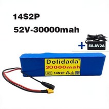 전기자전거 배터리 Dolidada 새로운 52V 30000mah 14S2P 산업용 이온 배터리 팩 800W 전기 자전거에 적합