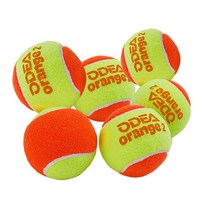 프레스코볼 해변 테니스 라켓 비치 바다 프레스코볼 해변 테니스 라켓 비치 바다 ODEA- 오렌지 공 무대 2 전환 50% 압력 천연 고무 공 6 개, 01 6 Balls