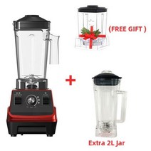biolomix mini pro 1800w 고성능 스무디 블렌더 믹서기 bpa 1 8l 및 0 6l 듀얼 항아리 고성능 주방 믹서 쥬서기, G5001 RED N 2L JAR, CN, 영국 플러그