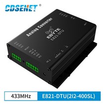 무선 모드버스 RTU RS485 게이트 웨이 모듈 4 채널 아날로그 CDSENET E821-DTU 2I2-400SL 레이더 송신기 유량계 PLC 1W 433MHz