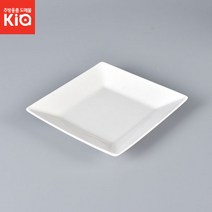 로코 하이본 도자기 정사각접시 백색 한정식 반찬그릇, 로코 하이본 도자기 정사각접시 중