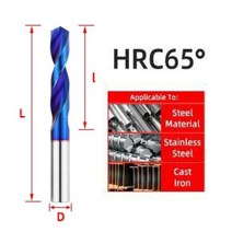 전동 핸드 가정용 드릴 세트 굴착 홀 텅스텐 카바이드 비트 티타늄 금속, 1.5mm+HRC65