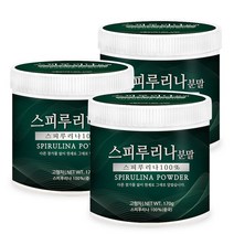 푸른들판 스피루리나 스피룰리나 분말 100% 가루 파우더, 3통, 170g