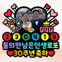 생일 결혼기념일 환갑 여행 사진 케이크토퍼 주문제작, 31~40글자, 대(가로길이 17cm)