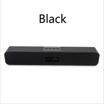 높은 전력의 20W TV 사운드바 유선 및 무선 블루투스 컬럼 홈 서라운드 PC 극장 스피커폰용, 01 black
