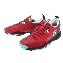 요넥스 옴니클레이코트용 테니스화 파워쿠션 퓨전렙4 GC SHTF4MGC-053 레드×블랙 SHTF4MGC-053