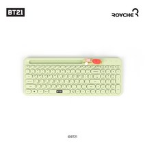 BT21 무선 키보드 캐릭터 노트북 치미 타타 쿠키 알제이 코야 슈키 망 귀여운 굿즈 디자인 편집 사무용 업무용 타자기 동그란 조약돌 리틀버디, BT21블루투스무선키보드 타타