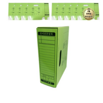 라이브잇 영오 문서 보관상자 10p, 연두, 8세트