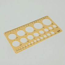 원형 모양자 20cm 모양자 원형자 모형자 문구류 도형자