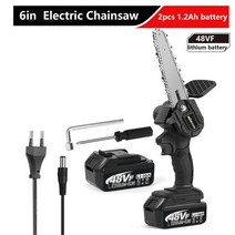 고지톱 스카시 전동 전정 접이식 각도 가지치기 톱 휴대용 전기 가지치기 톱 4in/6in 작은 나무 분할 톱, 06 6in with 2battery_02 EU