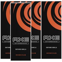 AXE Aftershave Soothing Vanilla Moschus Musk 액스 애프터쉐이브 수딩 바닐라 모스쿠스 머스크 스킨 100ml 4팩