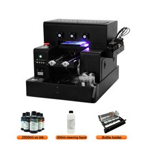 레이저각인기 레이저마킹기 A3 UV 잉크젯 프린터 전화 케이스 병 인쇄 기계 금속 유리 나무, 04 A4 UV Printer