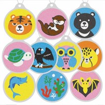 [동화오피스] 데코샌드 디로 가방고리만들기 / 샌드아트 DIY 어린이 만들기키트, 710 산호초
