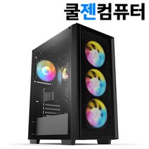 쿨젠컴퓨터 게이밍 컴퓨터 조립PC 윈도우11 탑재 배그 롤 발로란트 오버워치2 서든 로스트아크 검은사막 디아블로 스팀 게이밍PC 게임용 데스크탑 본체, 옵션06) 13400F / 3060Ti / 16GB