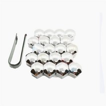 20pcs 자동차 휠 너트 캡 나사 하우징 장식 17mm 19mm 21mm 푸조 206 307 406 407 207 208 308 508 2008 3008 4008, 은