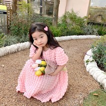 샹그릴라 엠보 핑크원피스 아동복 아동원피스 여아옷 여아원피스 여아의류 키즈원피스 등원룩 봄 공주 드레스 여자아동복