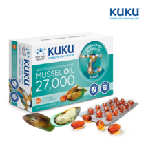 쿠쿠 프리미엄 맥스 뉴질랜드 초록입홍합오일 27000mg 45캡슐, 45정, 1개