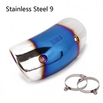 바이크 오토바이 배기 파이프 탄소 섬유 보호기 열 차단 머플러 가드 CB650F Z900 TMAX 530 XMAX 300 용 화, 13 9-S.c Sticker