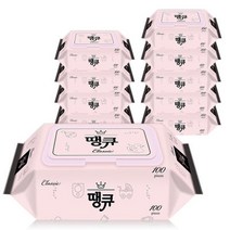 땡큐 클래식 물티슈 (캡형) 100매 x 10팩, 땡큐 클래식 물티슈 (캡형) 100