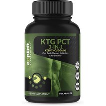 eXplicit KTG PCT 3-in-1 보충제 762mg 60정 포스트 사이클, 1병