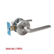 위즈펌 스마토 도어록 목문레버 DL05 GR 욕실용