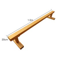 나무 평균대 체육시간 평형 균형 체육 교구, 소프트웨어1.5m가로30cm세로20cm