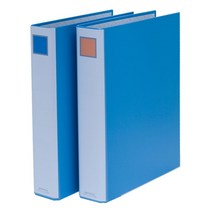 2공 파이프바인더 P204 하늘색 홀간격70mm 폭40mm 화일 링 노트