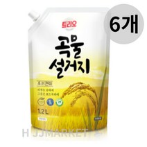 트리오 곡물설거지 우리현미 주방세제, 7.2L, 20개