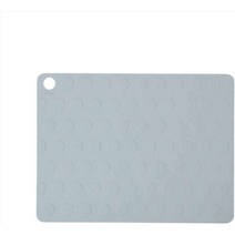 덴마크 오이오이 OYOY 리빙 디자인 레고 도트 식탁 테이블 플레이스 매트 2개 세트, 수량, 옅은 파란색