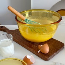 시논L 23.6cm 앰버브라운 볼 2p set 내열유리 샐러드 반죽 보울, 시논L 23.6cm 보울 2p set