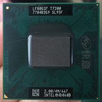 CPU 인텔 cpu 노트북 코어 2 듀오 t7200 cpu 4m 소켓 479 코어