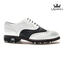 LAMBDA 람다 클래식 골프화 몬자 블랙 화이트