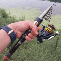 피싱파피 다용도 미니아담이골드 원투 및 루어 릴낚시대 세트 구멍치기부터 원투까지 가성비끝판왕 다양한 길이 상품, 아담이골드씬메탈3000번릴낚시세트1.5m